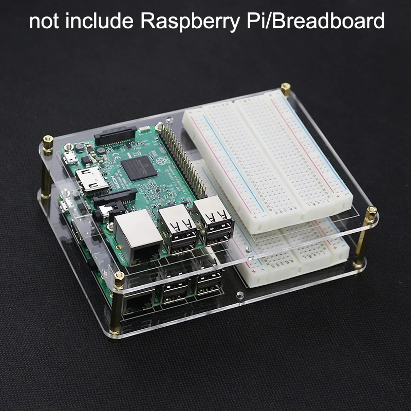 Двухслойная акриловая Монтажная пластина Raspberry Pi 14 5*10 5 см для макетной платы GPIO
