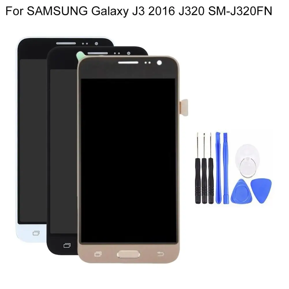 ЖК-дисплей сенсорный экран дигитайзер для Samsung Galaxy J3 2016 J320 FN с инструментами 2019NEW |