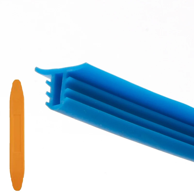 1pc Blue Автомобильные аксессуары, автомобильные шумоизоляционные уплотнительные полосы, автомобильные резиновые полоски для приборной панели, автомобильные уплотнительные зазоры на лобовое стекло, звуковые наклейки - Название цвета: 1pc Blue