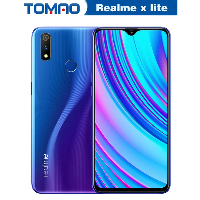 Оригинал Realme X Lite 4/6G 64/128G Android мобильный телефон 4G LTE Snapdragon 710 Восьмиядерный 6 3 дюйма