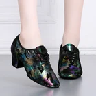 Туфли женские из натуральной кожи, квадратные, с мягкой подошвой