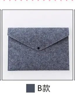 Dark Grey Простой Большой Емкости А4 Папка для файлов, бизнес портфель, сумка для документов, химический войлок, канцелярские принадлежности - Цвет: Dark Grey