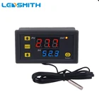 Цифровой мини-регулятор температуры W3230, 12 В, 24 В, 220 В, регулятор термостата, регулятор нагрева и охлаждения, Терморегулятор с датчиком