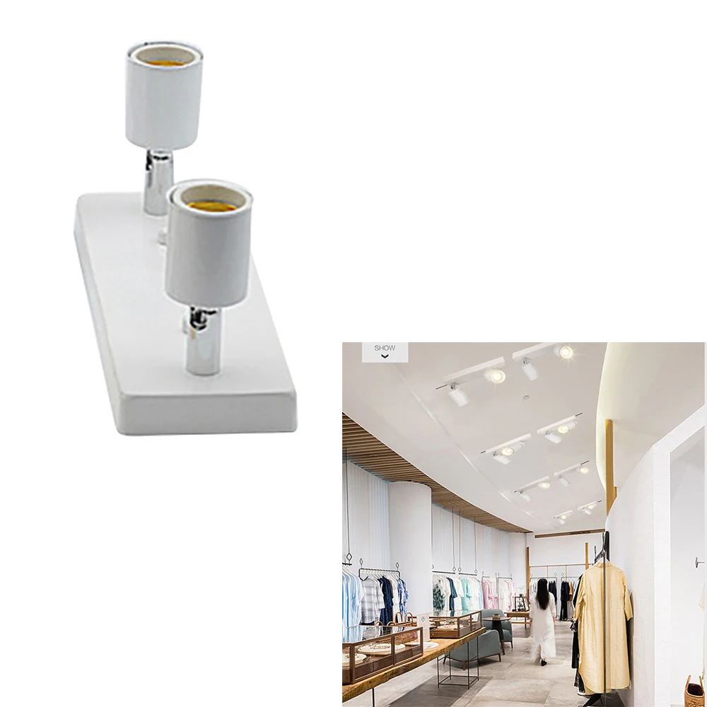 Современные настенные бра с 2 лампами вращающийся E27 держатель для лампы