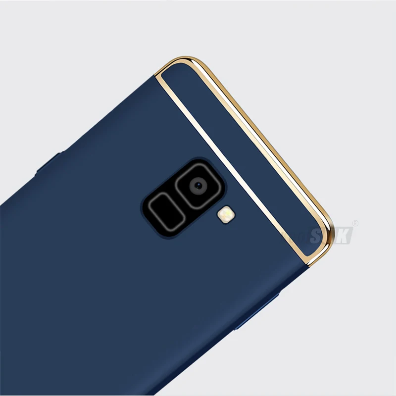 Чехол для телефона Samsung Galaxy A8 2018 A530F A530 Роскошный чехол 3 в 1 Жесткий ПК задняя