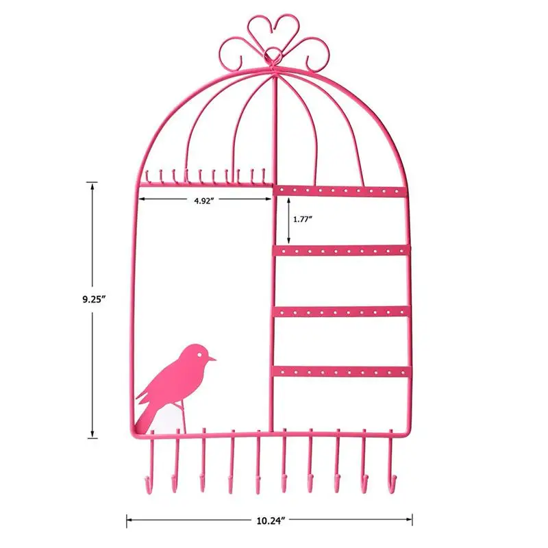 Серьги ожерелье держатель клетка настенное крепление ювелирные изделия