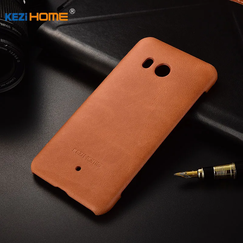 Для htc U11 чехол KEZiHOME матовая натуральная кожа твердая задняя крышка capa для U 11 5