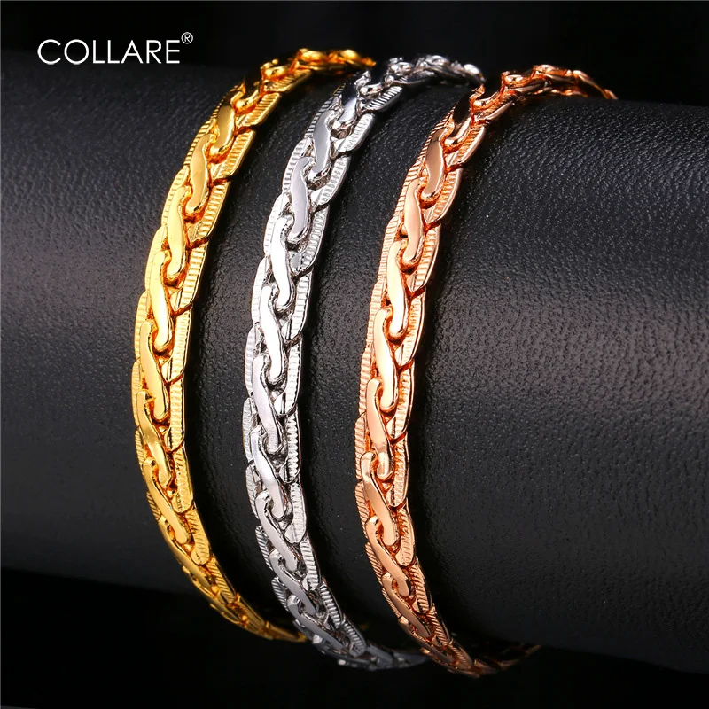 Мужской браслет-змея 21 см под золото/серебро/черный цвет | Украшения и аксессуары