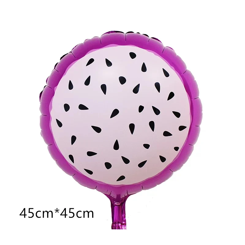 1pc Pitaya 1 шт. новые пищевые овощи баллоны мультфильм фрукты фольга воздушные шары для дня рождения детское украшение душевой кабины детская тема вечерние поставки игрушки - Цвет: 1pc Pitaya