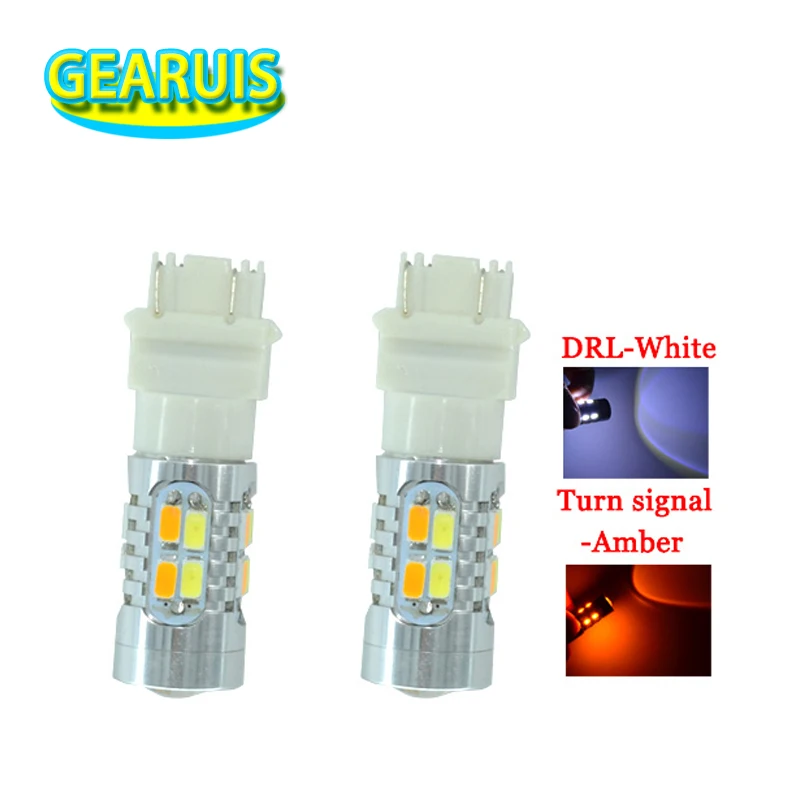 2 шт. автомобильные светодиодсветодиодный ламсветильник T25 3157 20 SMD 5630 12 В|car amber