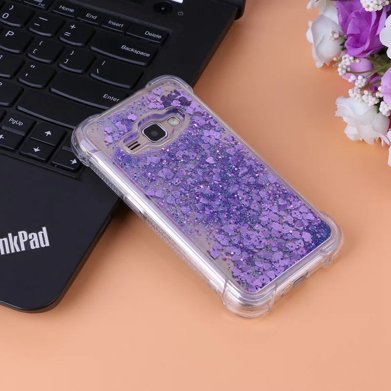 Шикарный чехол для телефона samsung Galaxy J1 J16 Блестящий динамический жидкий зыбучий песок бампер чехол SM-J120F/DS SM-J120FN SM-J120H/DS