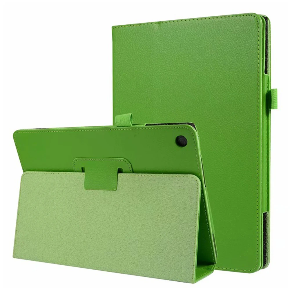 Зеленый Чехол для планшета huawei MediaPad M5 lite, T5 10, 10,1 дюймов, Honor Smart Cover, флип-чехол с подставкой, чехол HDL-W09, 8,0 из искусственной кожи, для сна - Цвет: Зеленый