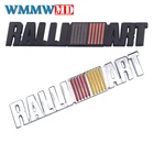 Металлическая 3D наклейка с эмблемой Ralliart, значок для заднего багажника автомобиля Mitsubishi Lancer 9 10 Outlander 3 Asx Pajero L200, автомобильный Стайлинг