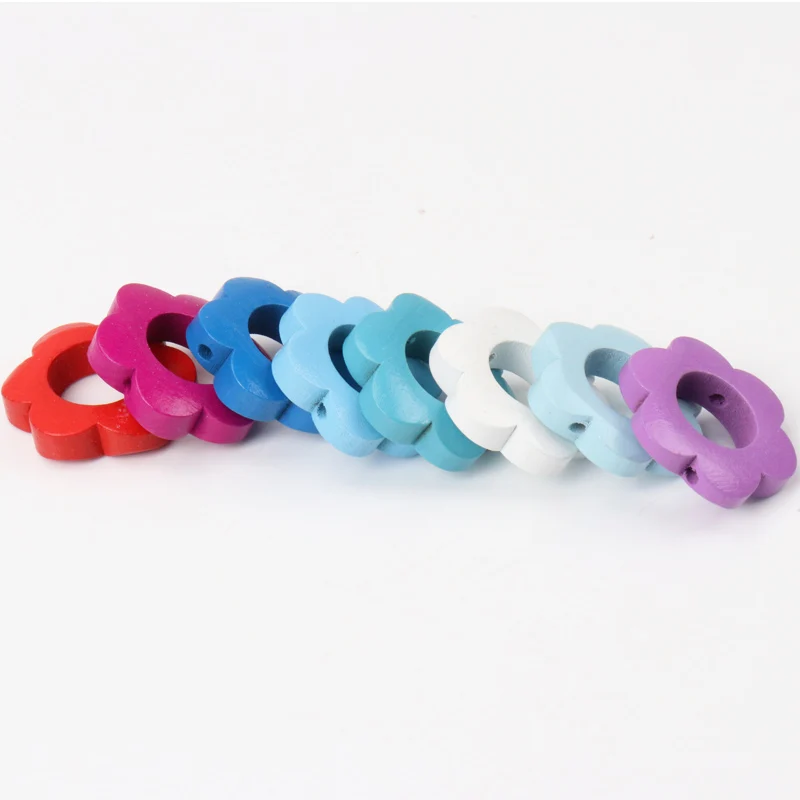 Mixed Garland Pattern Wooden Spacer Beads For Jewelry making DIY 26mm 10pcs | Украшения и аксессуары