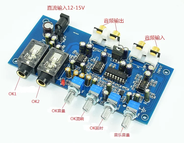 Микрофон breeze audio NE5532 + PT2399 караоке микшер система реверберации эффекты микрофон