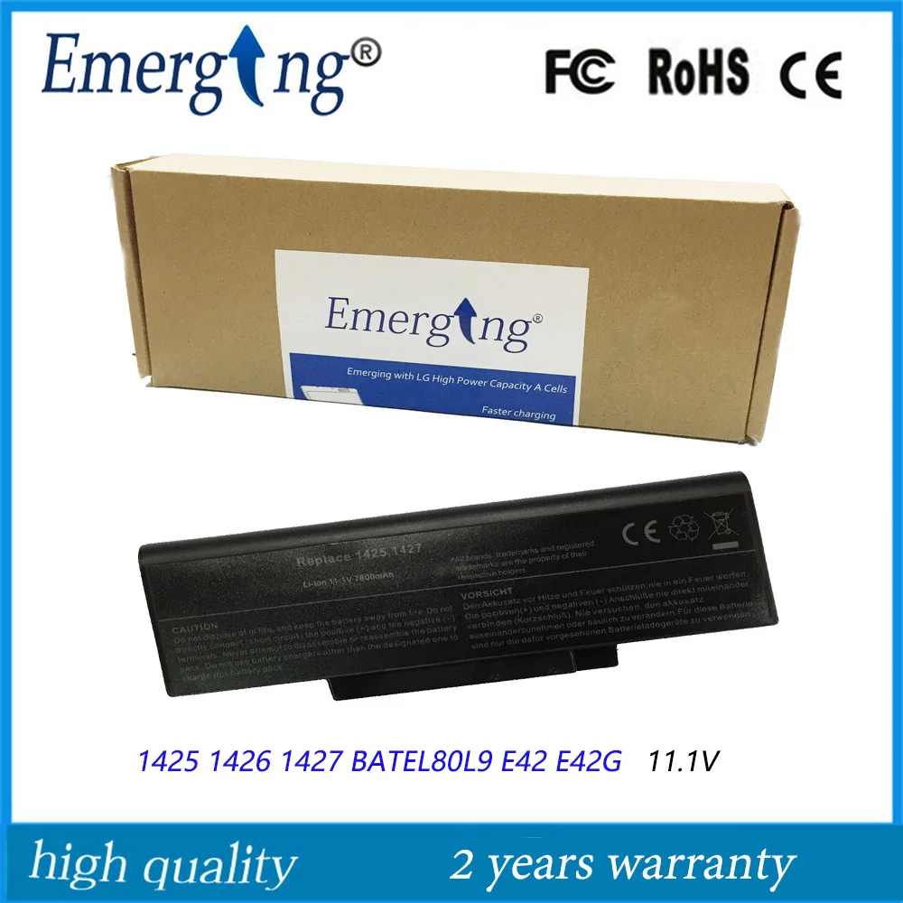 

9Cell New Laptop Battery for Dell 1425 1426 1427 BATEL80L9 E42 E42G