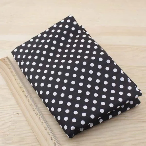 Booksew 7pcs 50cmx50cm Black Cotton Patchwork Fabric For DIY Sewing Quilting Craft Tilda Doll Baby Cloth Textiles|fabric for diy|cotton patchwork