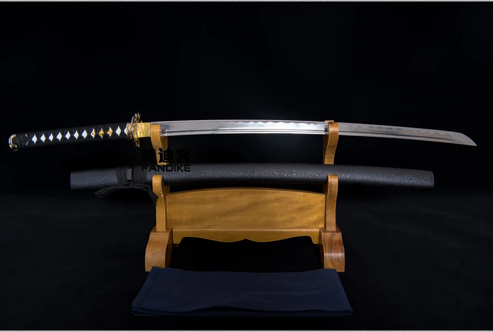 Handmade Steel Gold Blade Japanese Samurai Katana Sword Sharp Battle Ready Blade BATTLE READY Carbon Steel Handmade