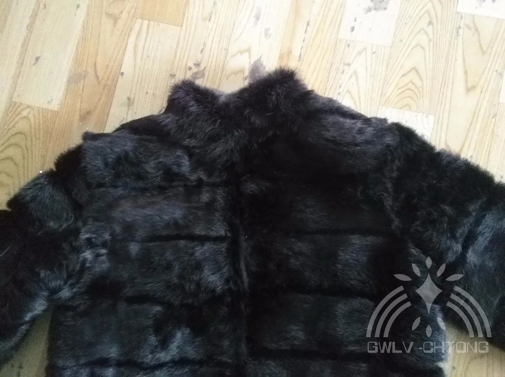 Реальная Подлинная женская модная меховая куртка верхняя одежда может изменить