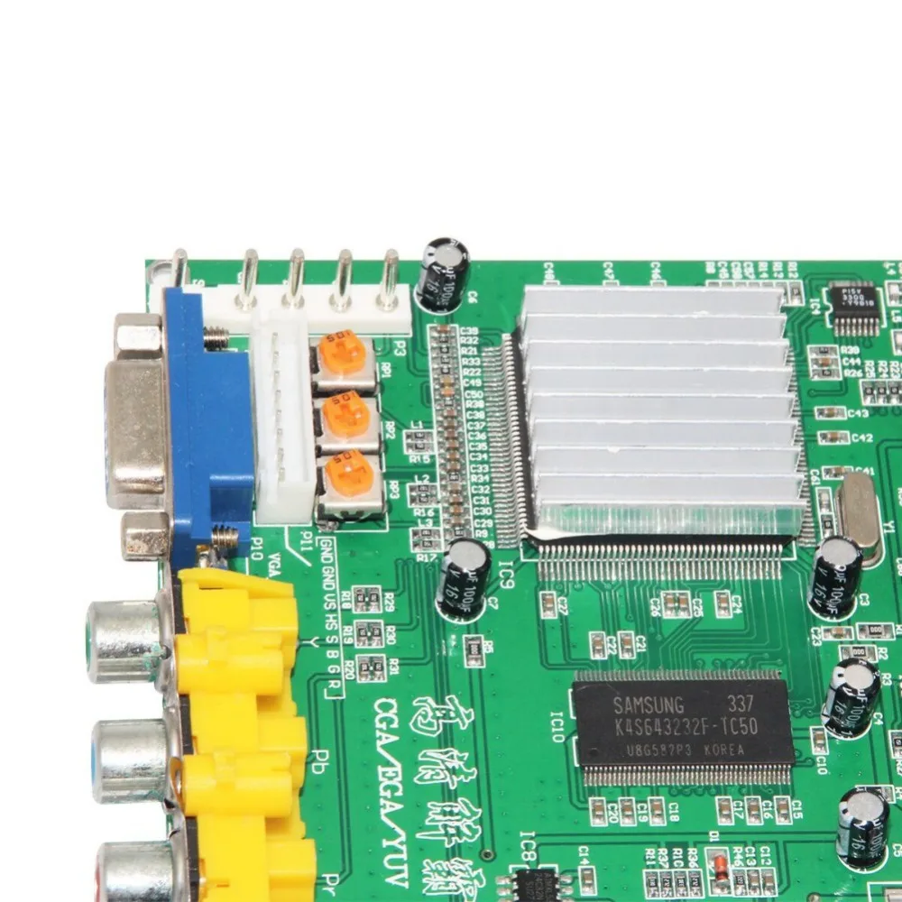 GBS8220 плата преобразователя VGA с кабелем двойной выход преобразователь сигнала