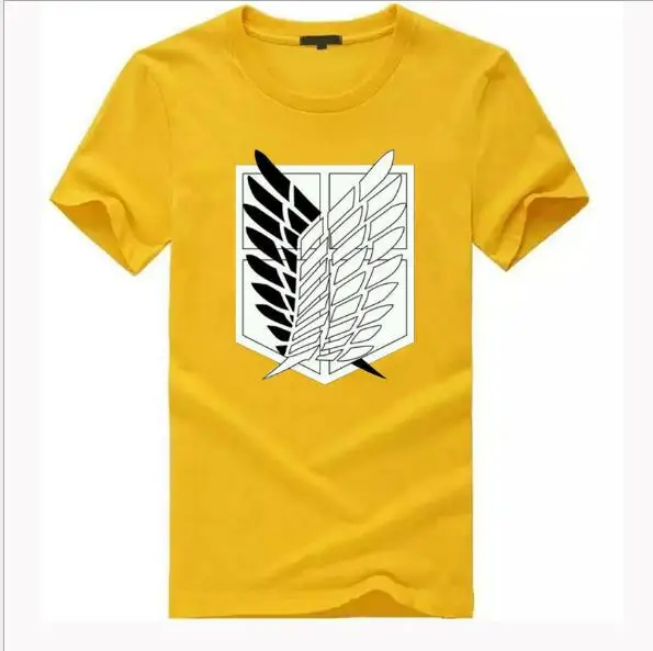 Новый Shingeki No Kyojin Атака Титанов Косплей Костюм Аниме футболка для женщин мужчин