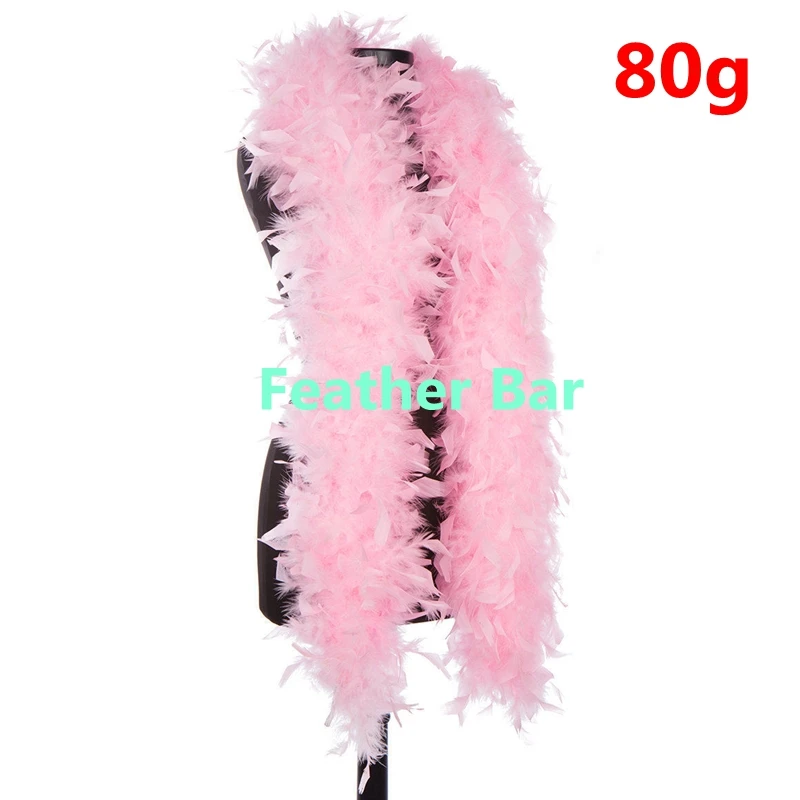 80gram розовая окрашенная Турецкая лента с перьями свадебные пушистые перья Marabou