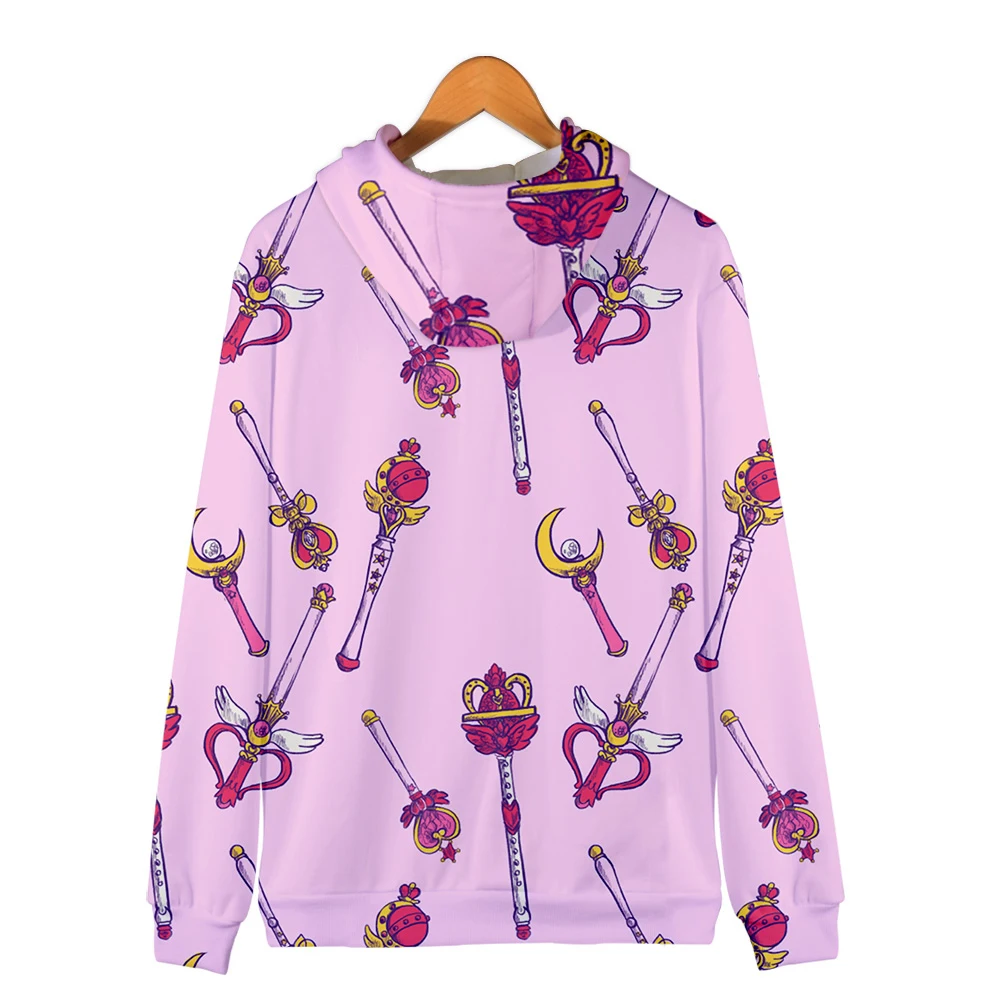 Fashion Zipper Hoodies Sailor Moon 3D Print coat Women's Sailor Moon Hoodies Kawaii high quality Streetwear Zipper Hoodie 4XL