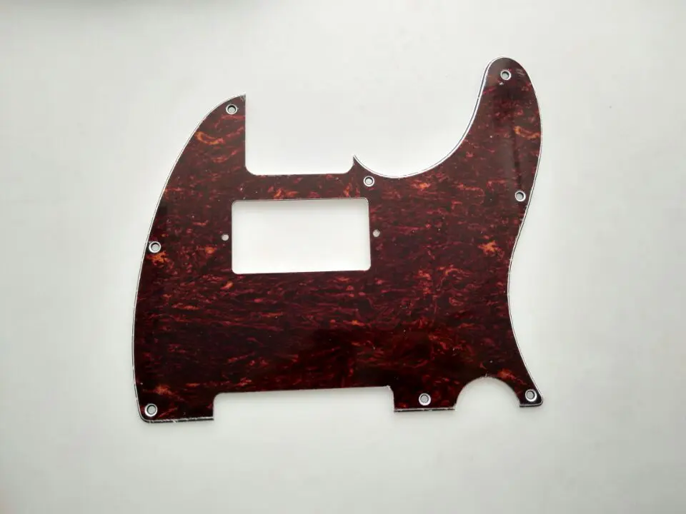 Red tortoise KAISH Tele хамбакер Накладка для защиты деки с винтами царапина пластины Различные цвета для Telecaster гитары - Цвет: Red tortoise