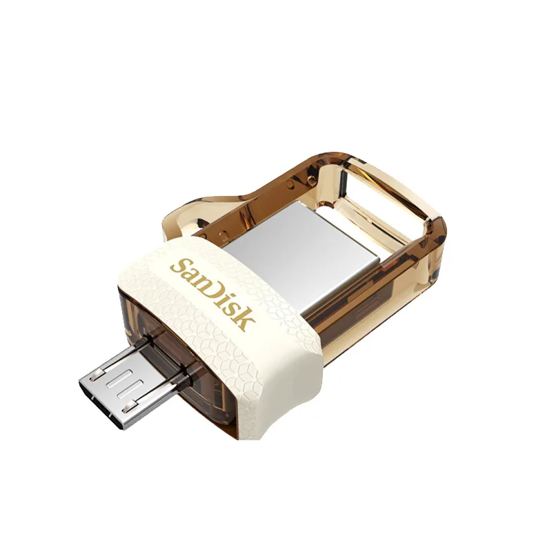 M2 Gold SanDisk OTG 64 Гб USB флеш-накопитель 32 Гб USB 3,0 двойные накопители для ПК и телефонов Android Micro Usb - Цвет: M2 Gold