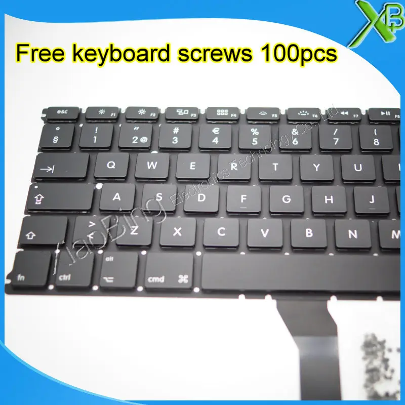 5 шт. --- новая шведская клавиатура SE + 100 винтов клавиатуры для MacBook Air 13 3 &quotA1369 A1466