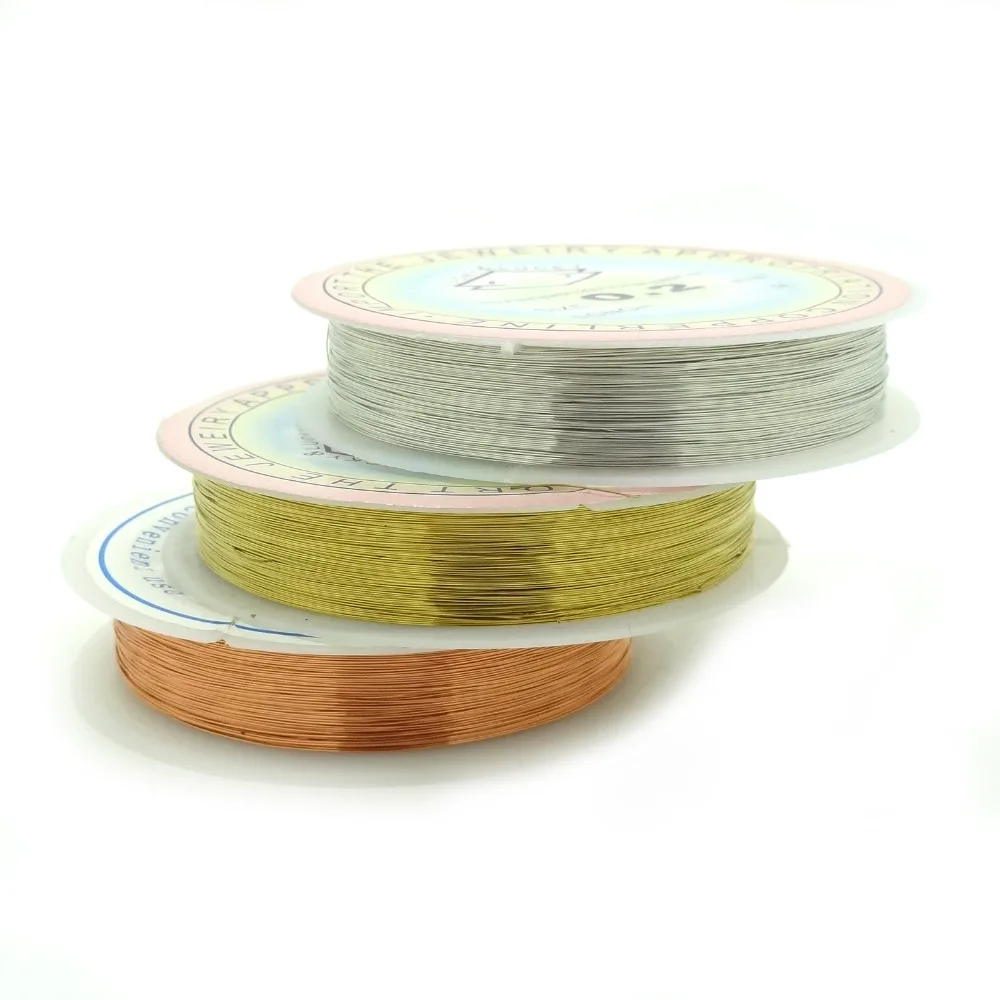 3 шт. многоцветные розовое золото/серебро/золото медные провода бисерная