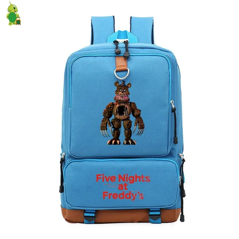 Рюкзак Five Nights At Freddy's 2 FNAF для женщин и мужчин, рюкзак для ноутбука, школьные сумки для подростков, мальчиков, девочек, парусиновые дорожные сумки - Цвет: 21