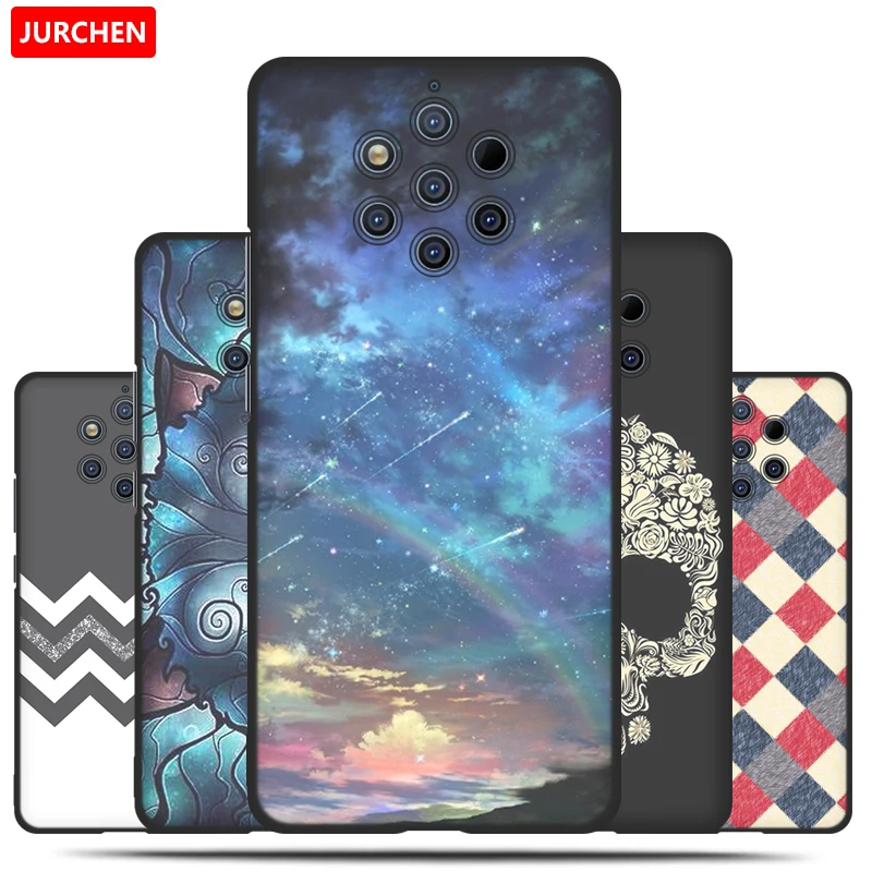 Мультяшный чехол JURCHEN для телефона Nokia 9 PureView силиконовый мягкий из ТПУ Pure View