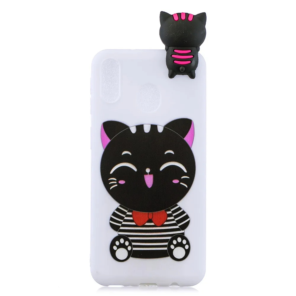 3D Cute Cartoon Soft Silicone Case for Samsung Galaxy M10 Unicorn Shockpoof Protective Phone Cover M20 Fundas |