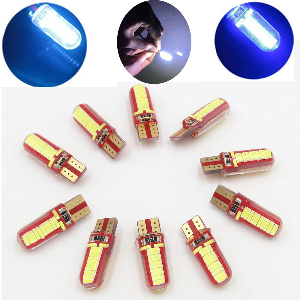 T10 24SMD 4014 светодиодный автомобильный мини Canbus габаритные огни номерного знака