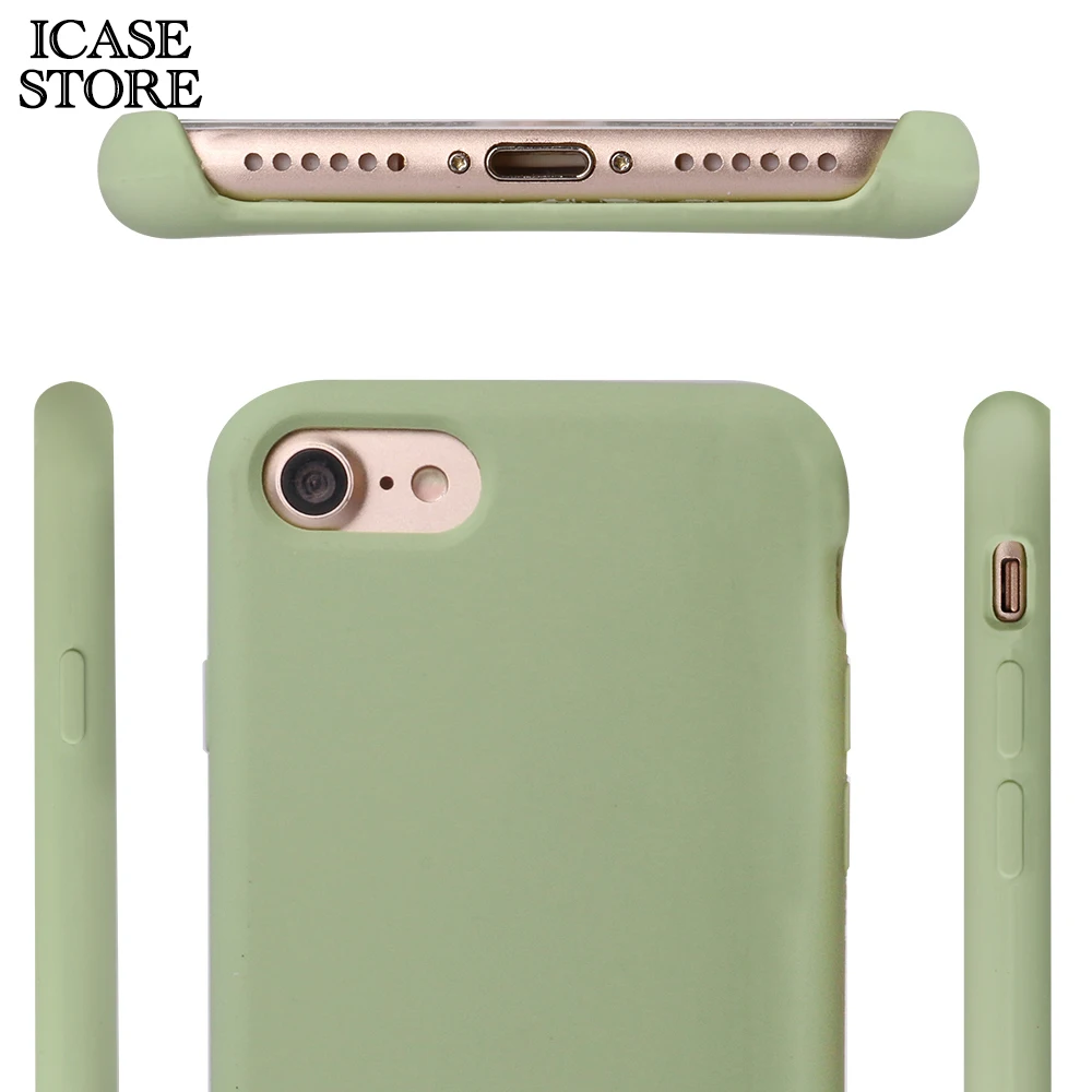 Чехол для телефона Ikase store из жидкого силикона iphone 5 6 7 8 Plus силиконовые чехлы X 6s SE