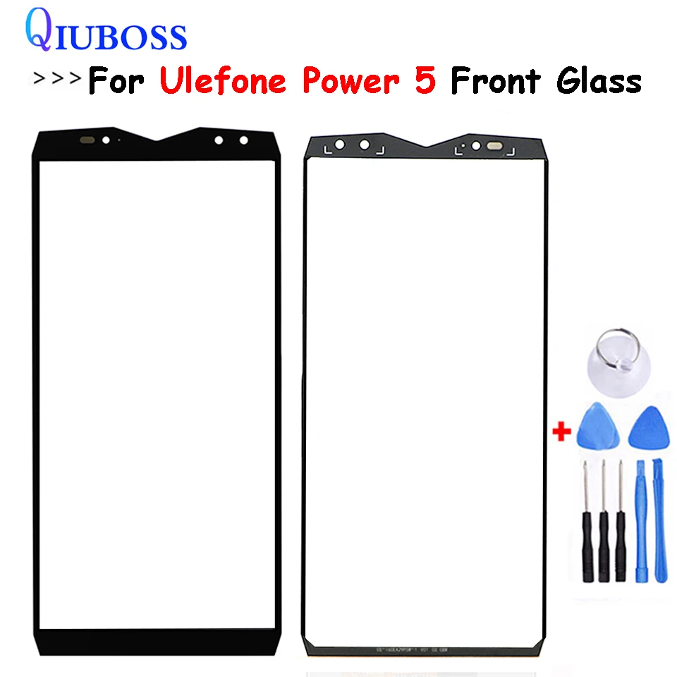 Переднее стекло для Ulefone Power 5 внешняя стеклянная панель объектива подходит