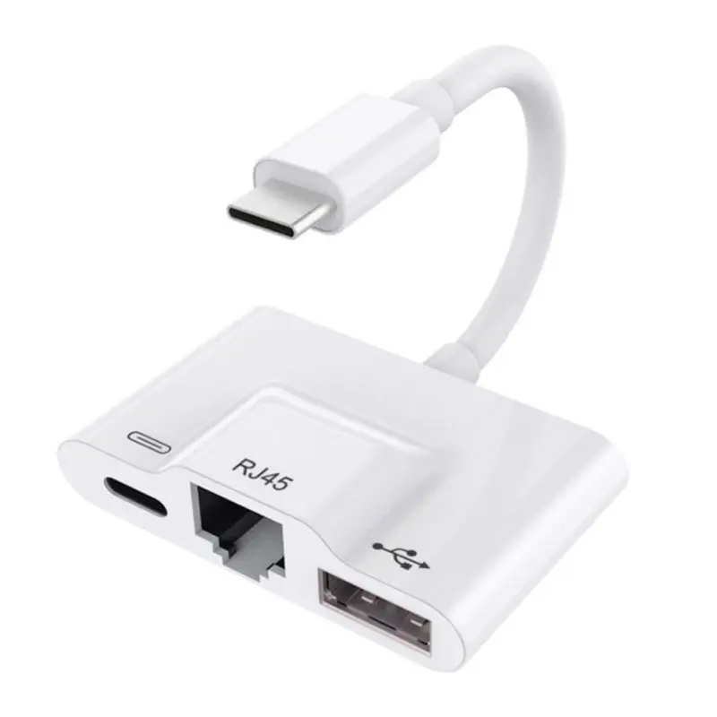 Для iPad Pro Pixel 2 3/3XL с USB 3 Type C к RJ45 кабель OTG комплект Цифровой Камеры проводной Ethernet LAN