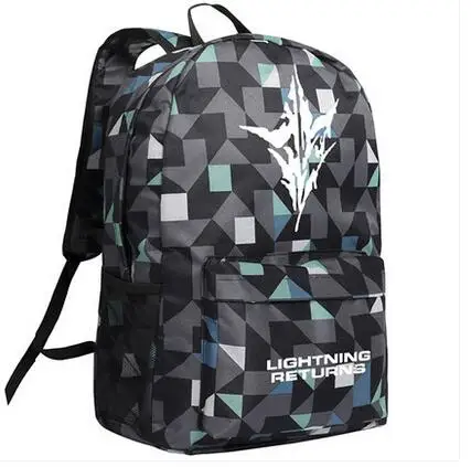 Рюкзак Final Fantasy 15 для косплея мультфильм Оксфорд светящаяся школьная сумка