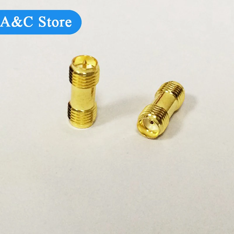 RP SMA Female to SMA Female RF Coax Adapter convertor Straight goldplated factory outlet high quality free shipping