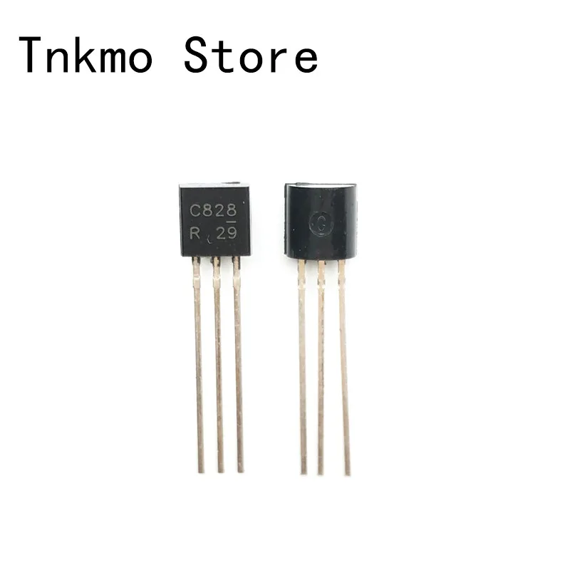 100 шт. 2SC828 C828 TO 92 небольшой транзистор 0.1A 30В Новый|Запасные части| |