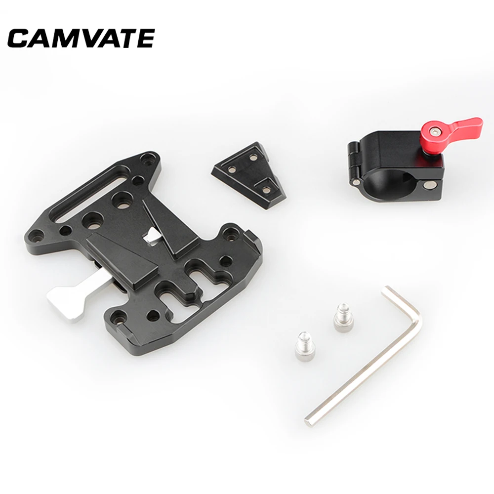 CAMVATE V Lock БЫСТРОРАЗЪЕМНАЯ Пластина батареи + 25 мм набор зажимов для DJI Ronin M Rig