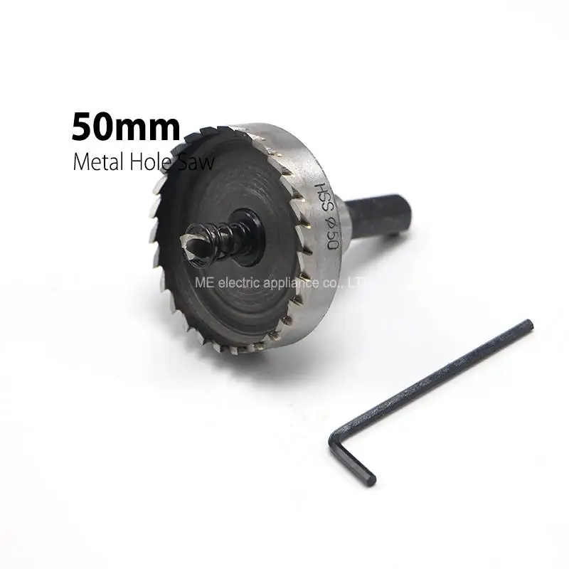 

1Pc 50mm 1.97" Core Drill Bit Metal Hole Saw High Speed Steel Core Special for HSS Stainless Steel