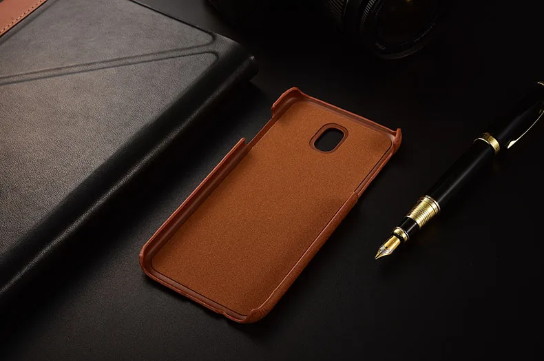 KEZiHOME для samsung Galaxy J730 J730F закаленный чехол-бампер из натуральной кожи Твердый переплет Капа для samsung J7 5,5 ''чехлы для телефонов