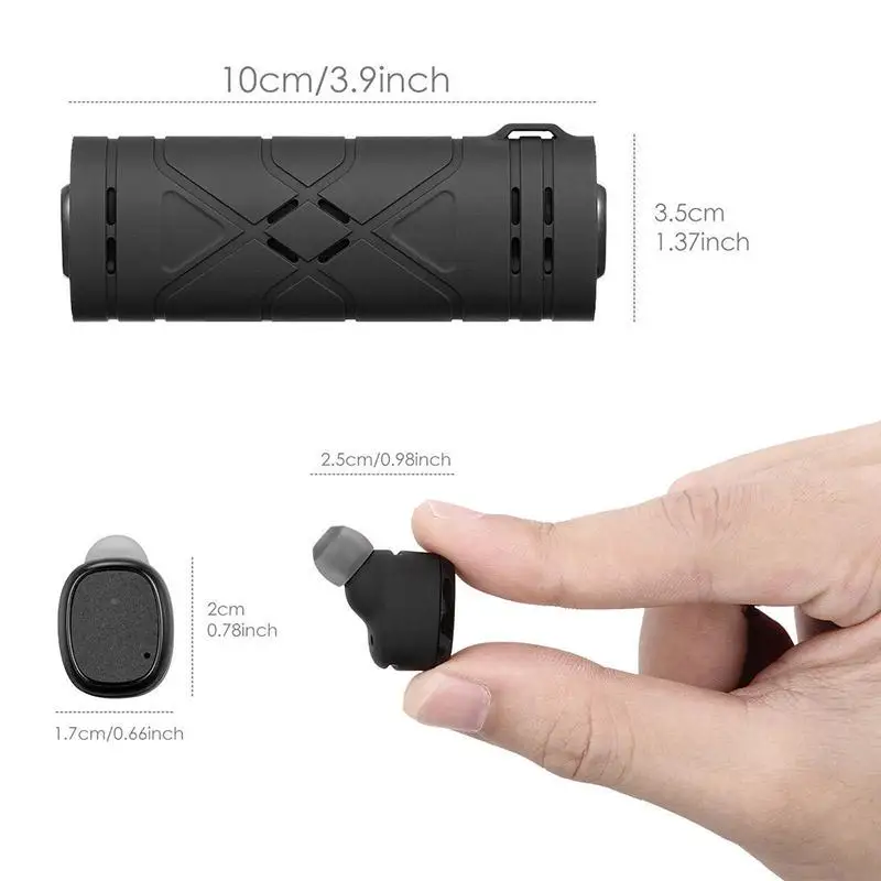 

Kuulee Wireless Mini Bluetooth Stereo Headset In-Ear Earphone Earbuds for iPhone and Android