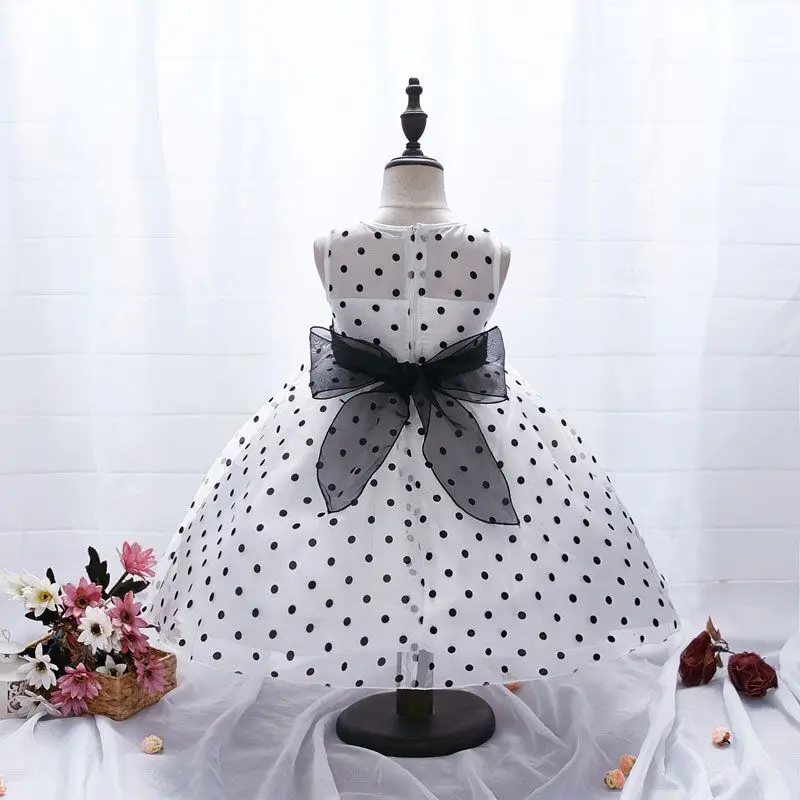 AiLe Rabbit/летнее платье в горошек для девочек Корейском стиле детское принцессы с