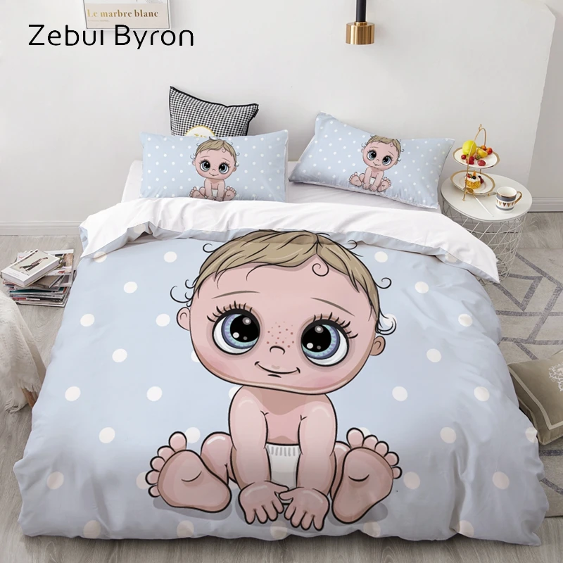 Комплект постельного белья с 3D рисунком для детей/мальчиков/девочек милый