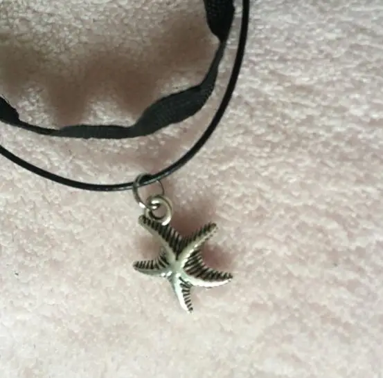 sl198 Double layer Leather rope wave Bracelet For Women Fashion Jewelry Gothic Simple Vintage starfish | Украшения и аксессуары