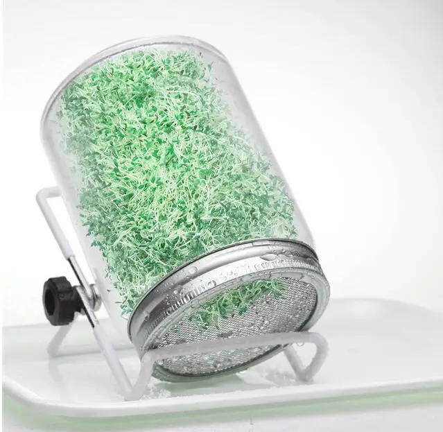 

2019 New 1/2 Pack Foldable White Stainless Steel Mason Jar Seed Sprouting Lid/iPad Stand Scaffolds Non-slip Scaffolds for Mason