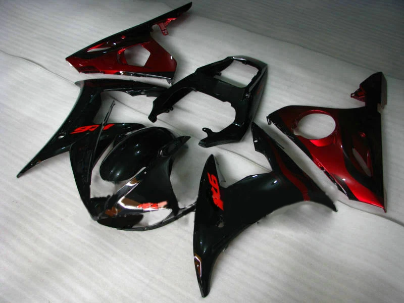 Набор обтекателей для мотоцикла YAMAHA YZFR6 03 04 05 YZF R6 YZF600 2003 2004 2005 ABS Горячий красный